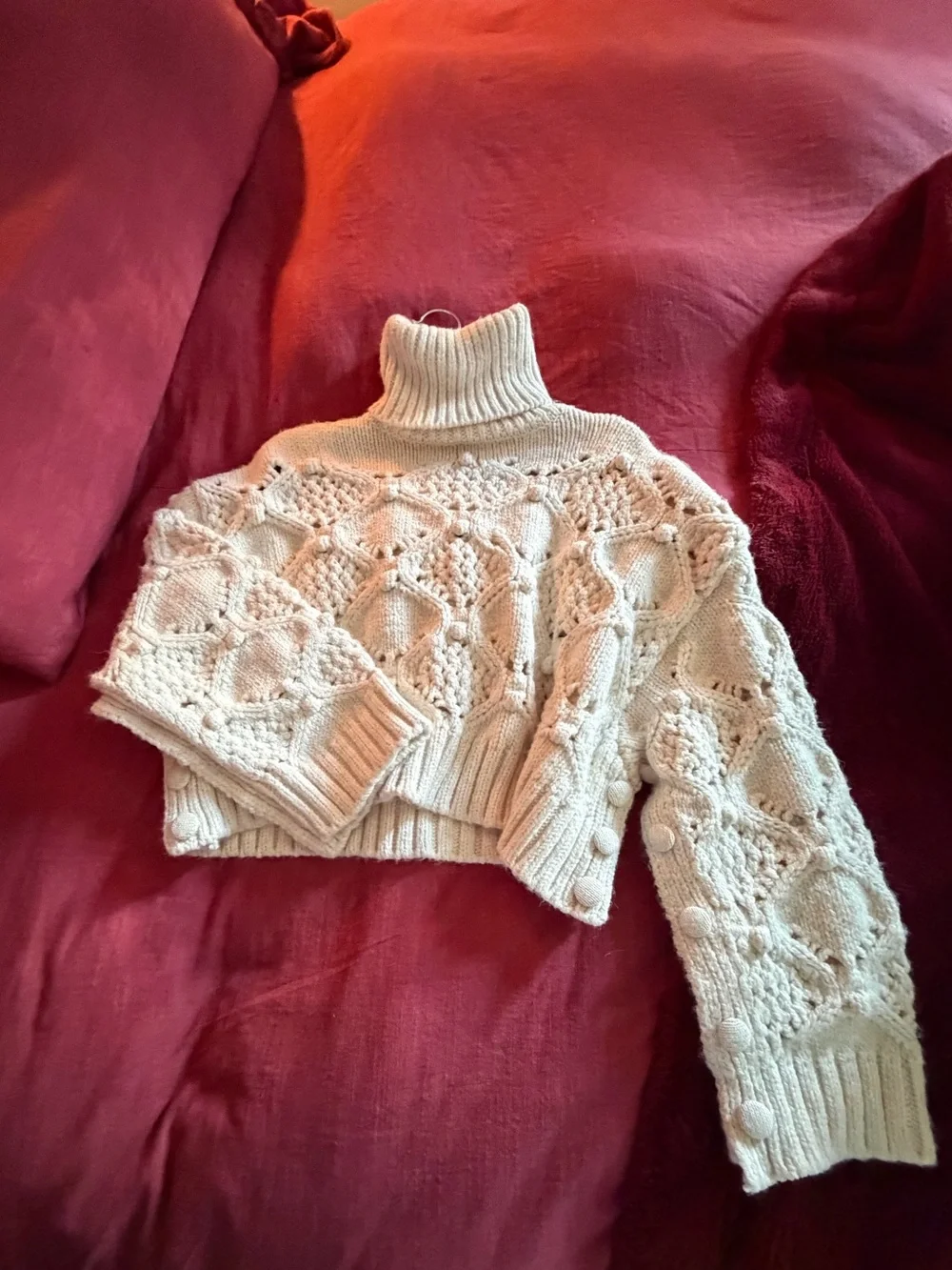 Zara cropped turtleneck